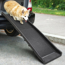 Load image into Gallery viewer, Anti-Skid Pet Ramp Portable Dog Cat Ladder Lightweight Folding With Safe Non Slip Traction Surface Raised Side For Cars PT0168
