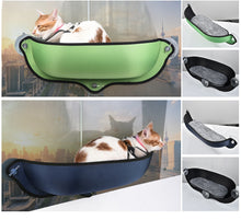 Load image into Gallery viewer, Cat Window Hammock With Strong Suction Cups Pet Kitty Hanging Sleeping Bed Comfortable Warm Ferret Cage Cat Shelf Seat Beds
