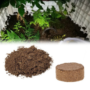 Coconut Fiber Coir Pellet Nutrient Soil Lightweight Plant Compressed Base Garden Q1QC